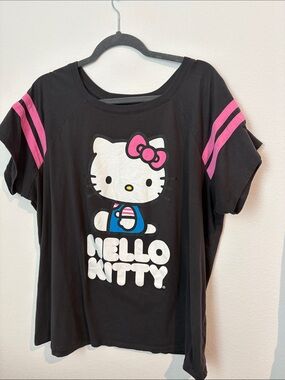 Torrid Sanrio Hello Kitty Black Tee with White Print